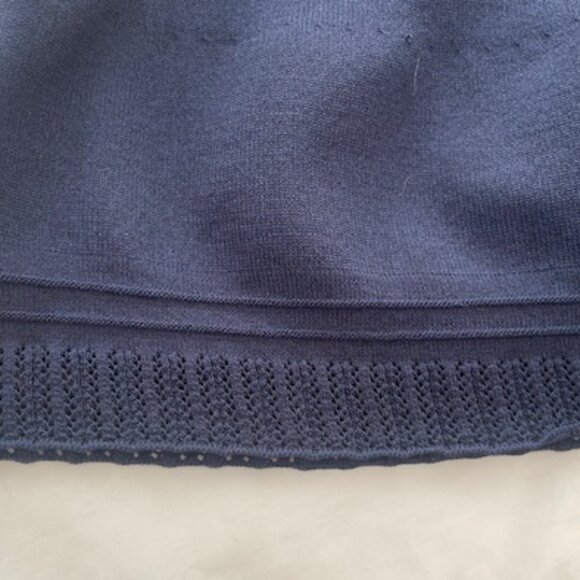 Scotch and Soda Pointelle Knit Dress Color: Night Melange Size L - Picture 11 of 11